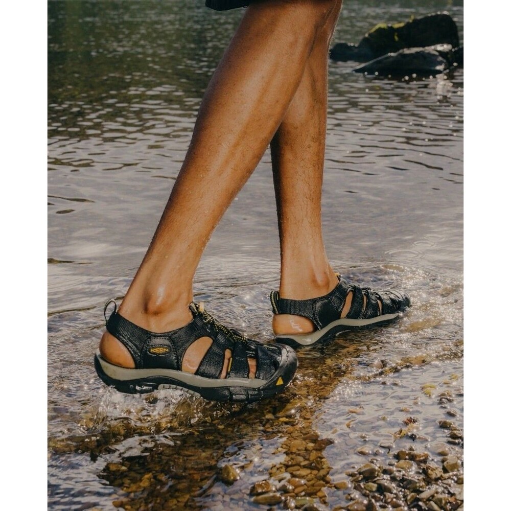 New Keen Men Newport H2 Sandal Black 9.5 Water Hiking Boating Arch Support Comfy - Picture 8 of 16